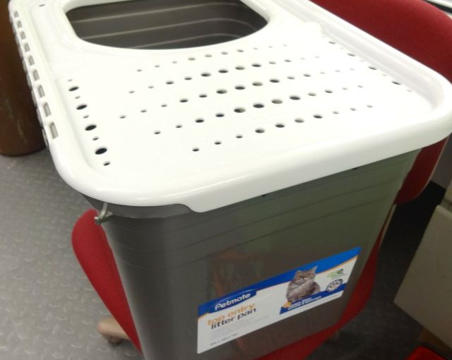 NEW PRODUCT for cats: top entry litter box